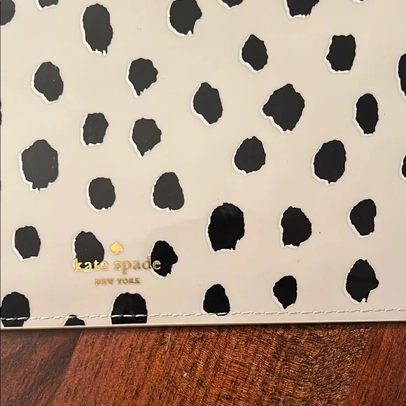 Kate Spade Cream and Black Polka Dot Pencil Pouch - Picture 5 of 14